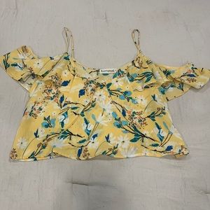 Boutique off the shoulder tank top